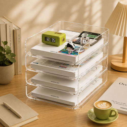 Tackable File Organizer Tray